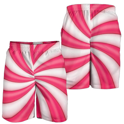 Vortex Twist Swirl Candy Print Mens Shorts-JTAMIGO.COM