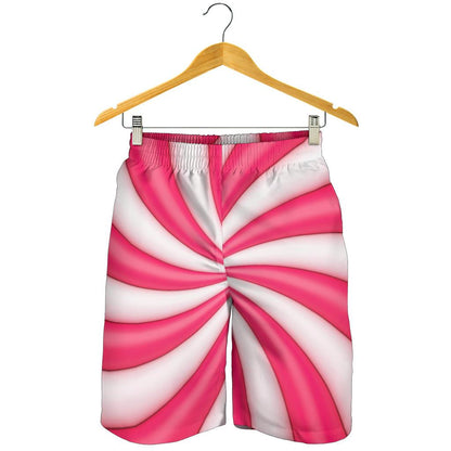 Vortex Twist Swirl Candy Print Mens Shorts-JTAMIGO.COM