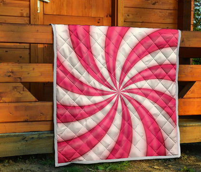 Vortex Twist Swirl Candy Print Premium Quilt-JTAMIGO.COM
