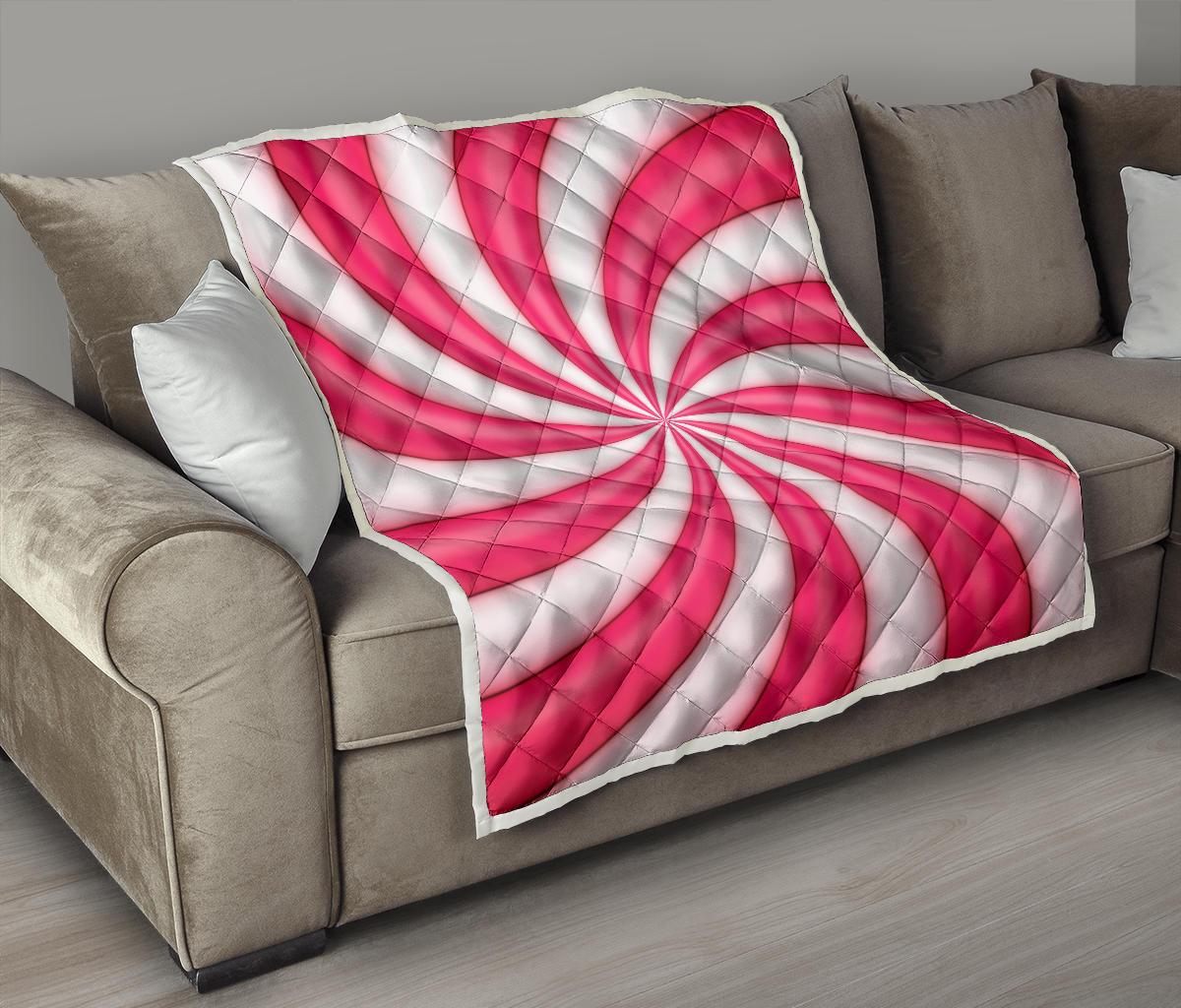 Vortex Twist Swirl Candy Print Premium Quilt-JTAMIGO.COM