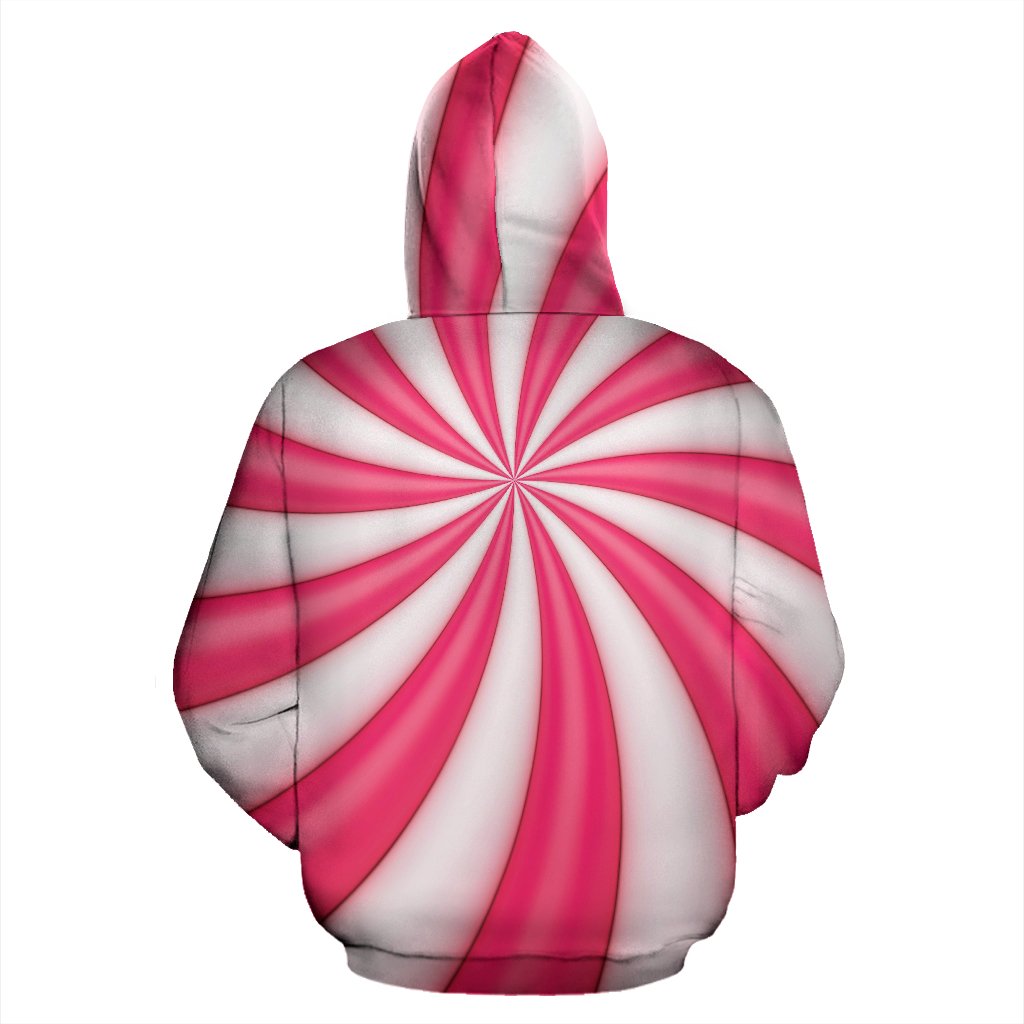 Vortex Twist Swirl Candy Print Pullover Hoodie