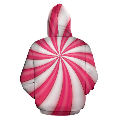 Vortex Twist Swirl Candy Print Pullover Hoodie