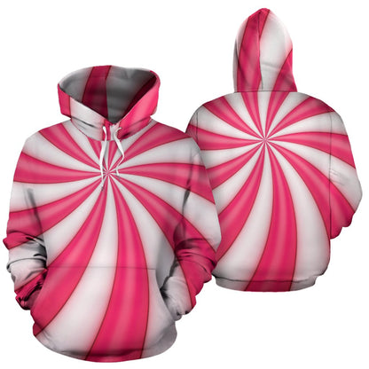 Vortex Twist Swirl Candy Print Pullover Hoodie