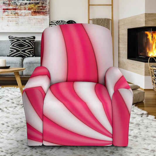 Vortex Twist Swirl Candy Print Single Sofa Slipcover -JTAMIGO.COM
