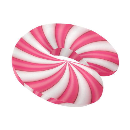 Vortex Twist Swirl Candy Print U-Shaped Travel Neck Pillow-JTAMIGO.COM
