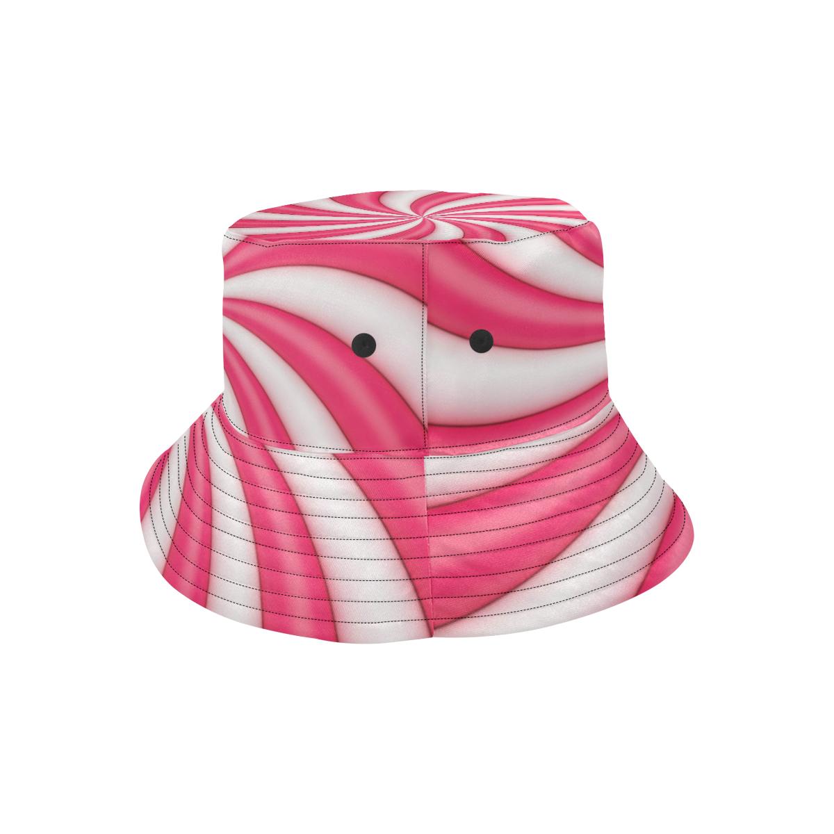 Vortex Twist Swirl Candy Print Unisex Bucket Hat