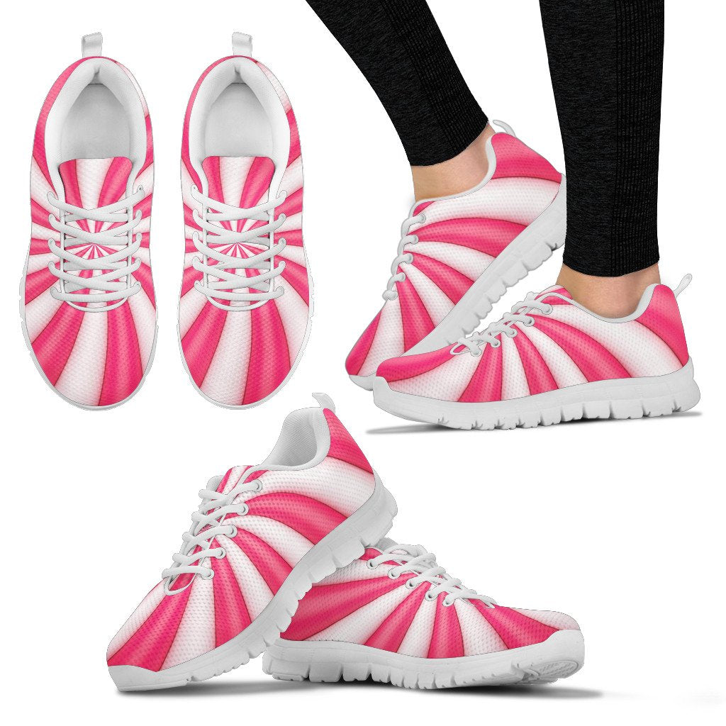 Vortex Twist Swirl Candy Print Women Sneakers Shoes