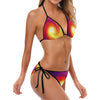 Vortex Twist Swirl Flame Themed Bikini Swimsuit-JTAMIGO.COM