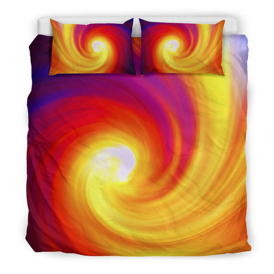 Vortex Twist Swirl Flame Themed Duvet Cover Bedding Set