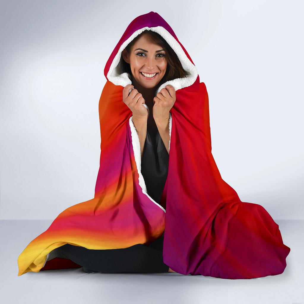 Vortex Twist Swirl Flame Themed Hooded Blanket-JTAMIGO.COM