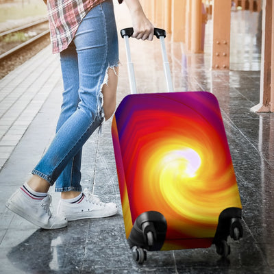 Vortex Twist Swirl Flame Themed Luggage Cover Protector