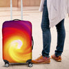Vortex Twist Swirl Flame Themed Luggage Cover Protector