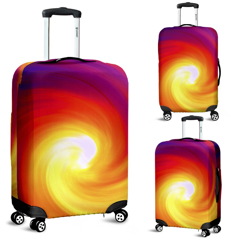 Vortex Twist Swirl Flame Themed Luggage Cover Protector