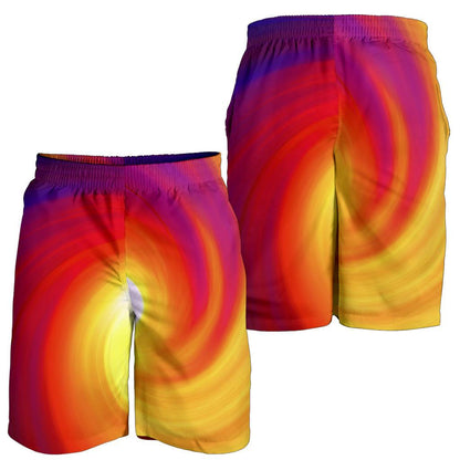 Vortex Twist Swirl Flame Themed Mens Shorts-JTAMIGO.COM