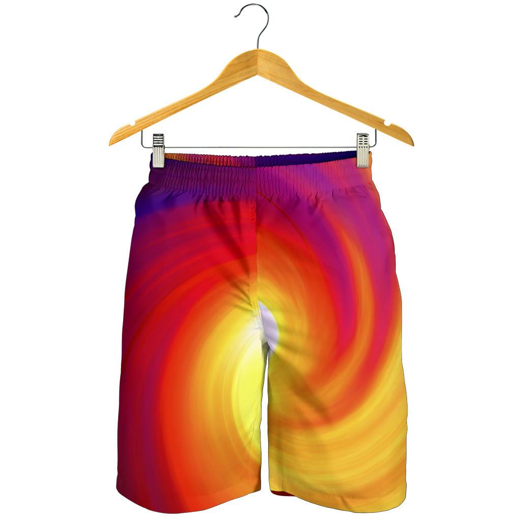 Vortex Twist Swirl Flame Themed Mens Shorts-JTAMIGO.COM