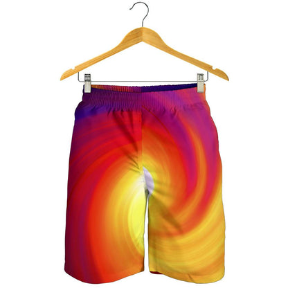 Vortex Twist Swirl Flame Themed Mens Shorts-JTAMIGO.COM