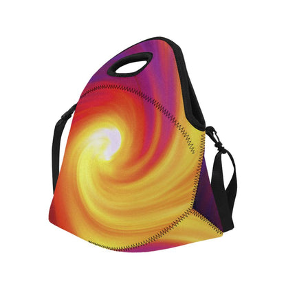 Vortex Twist Swirl Flame Themed Neoprene Lunch Bag (Model 1669)(Large)-JTAMIGO.COM