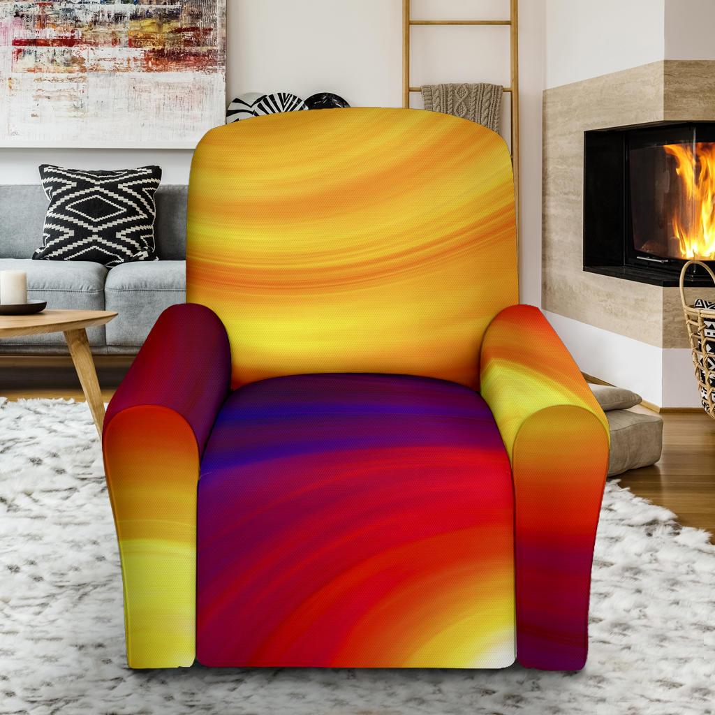Vortex Twist Swirl Flame Themed Single Sofa Slipcover -JTAMIGO.COM