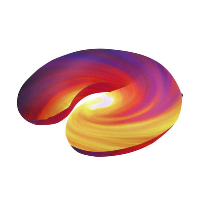 Vortex Twist Swirl Flame Themed U-Shaped Travel Neck Pillow-JTAMIGO.COM