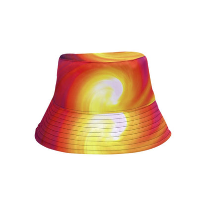 Vortex Twist Swirl Flame Themed Unisex Bucket Hat