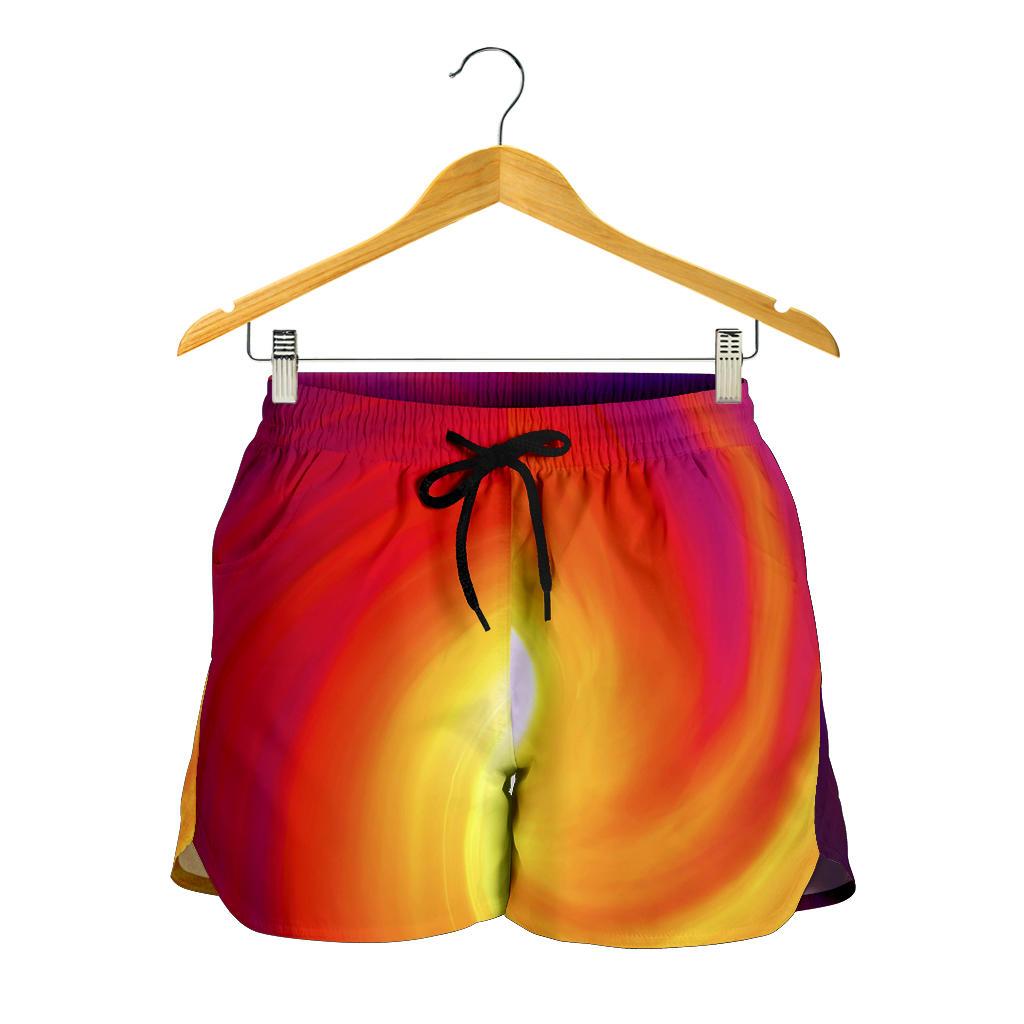 Vortex Twist Swirl Flame Themed Women Shorts-JTAMIGO.COM