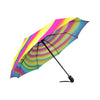 Vortex Twist Swirl Rainbow Design Automatic Foldable Umbrella