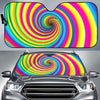 Vortex Twist Swirl Rainbow Design Car Sun Shade For Windshield