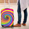 Vortex Twist Swirl Rainbow Design Luggage Cover Protector