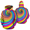 Vortex Twist Swirl Rainbow Design Pullover Hoodie