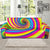 Vortex Twist Swirl Rainbow Design Sofa Slipcover-JTAMIGO.COM