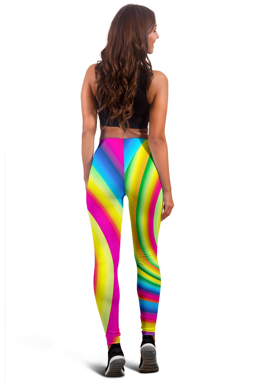 Vortex Twist Swirl Rainbow Design Women Leggings