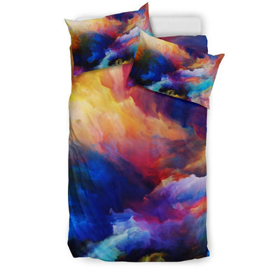 Vortex Twist Swirl Water Color Design Duvet Cover Bedding Set