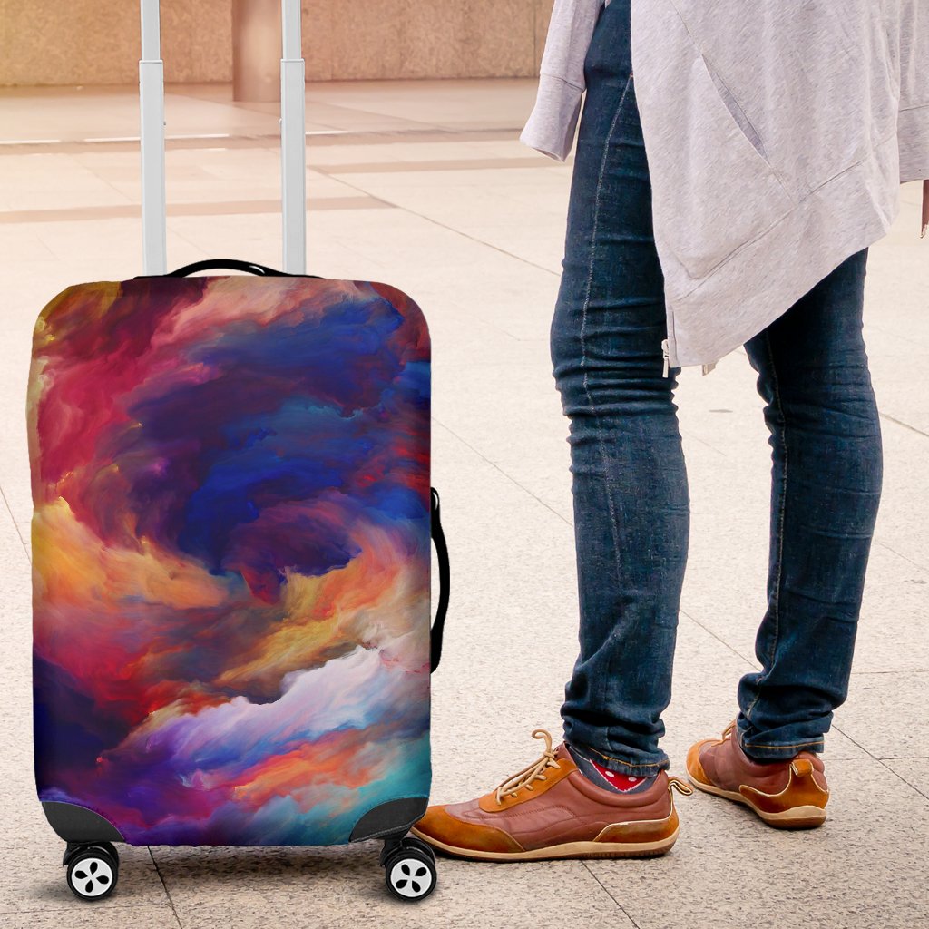 Vortex Twist Swirl Water Color Design Luggage Cover Protector