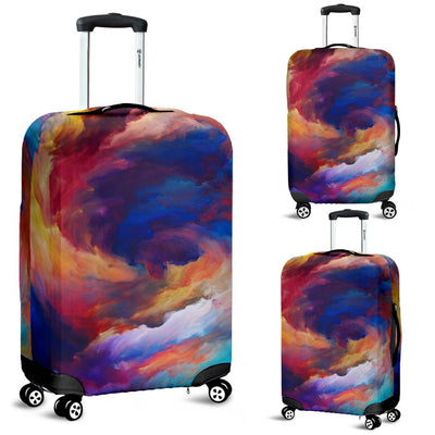 Vortex Twist Swirl Water Color Design Luggage Cover Protector