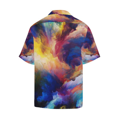 Vortex Twist Swirl Water Color Design Men Aloha Hawaiian Shirt