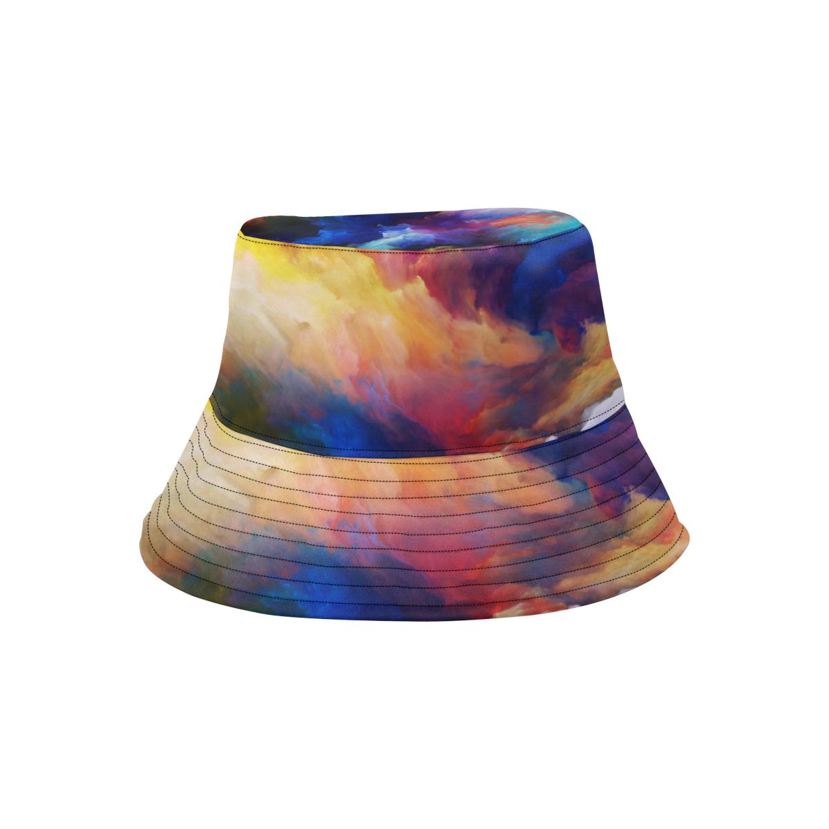 Vortex Twist Swirl Water Color Design Unisex Bucket Hat
