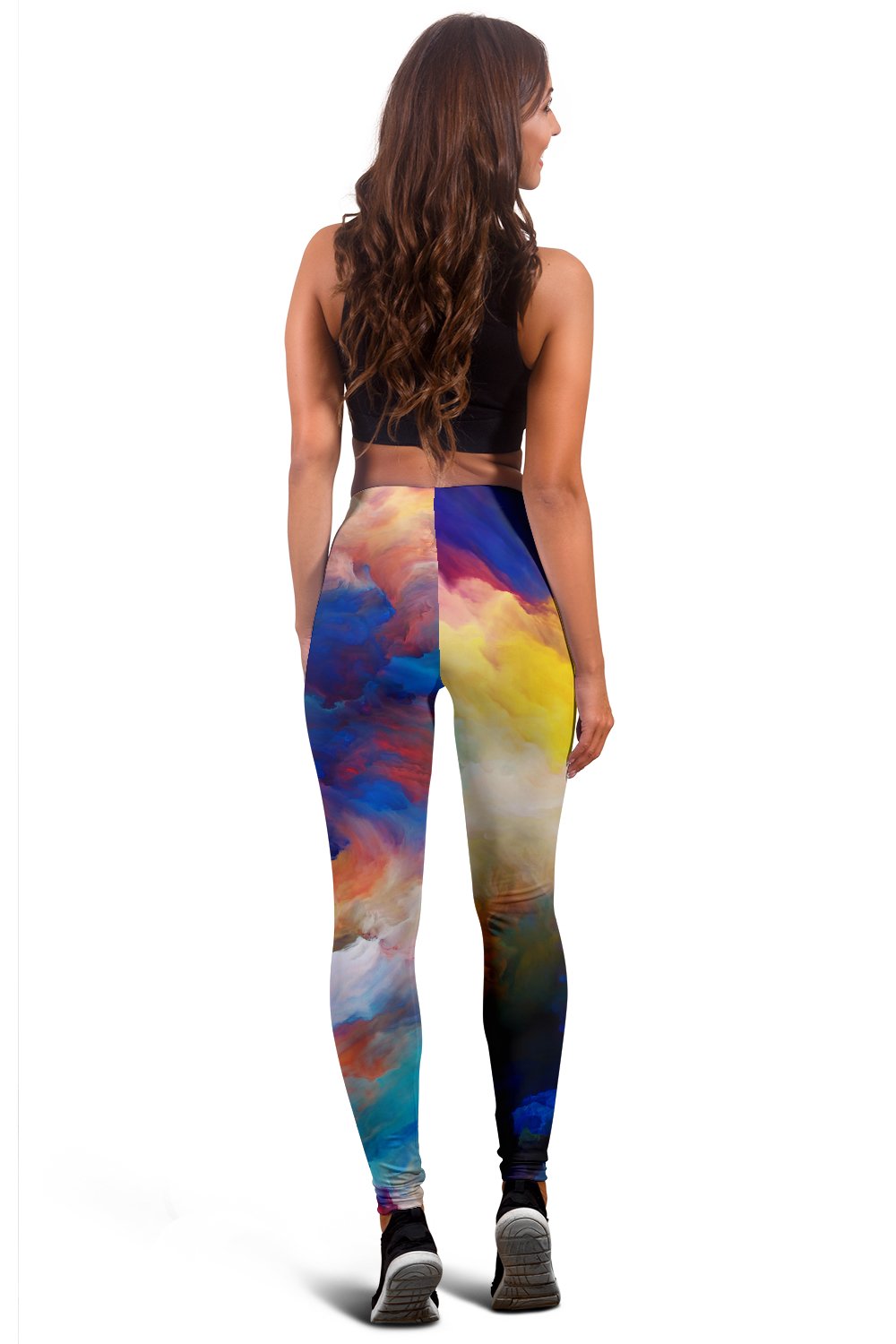 Vortex Twist Swirl Water Color Design Women Leggings