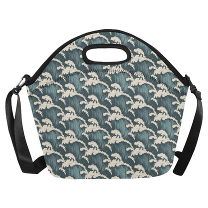 Wave Art Print Neoprene Lunch Bag (Model 1669)(Large)-JTAMIGO.COM