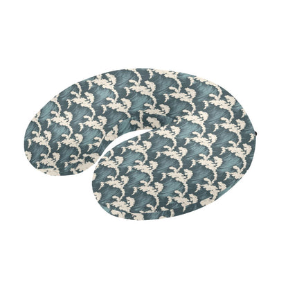 Wave Art Print U-Shaped Travel Neck Pillow-JTAMIGO.COM