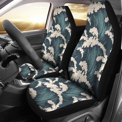 Wave Art Print Universal Fit Car Seat Covers