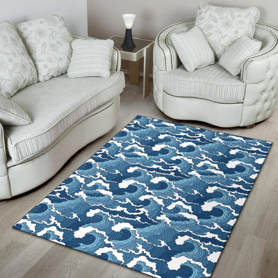 Wave Themed Pattern Print Area Rugs-JTAMIGO.COM