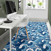 Wave Themed Pattern Print Area Rugs-JTAMIGO.COM