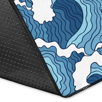 Wave Themed Pattern Print Area Rugs-JTAMIGO.COM