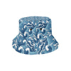 Wave Themed Pattern Print Unisex Bucket Hat