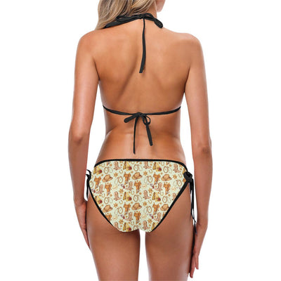 Western Cowboy Design Pattern Bikini Swimsuit-JTAMIGO.COM