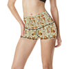 Western Cowboy Design Pattern High Waisted Spandex Shorts-JTAMIGO.COM