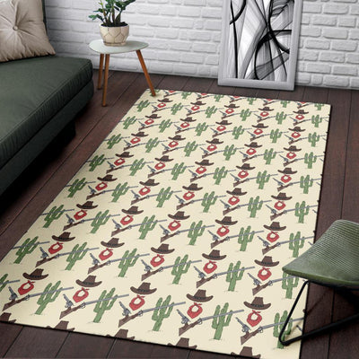 Western Cowboy Print Area Rugs-JTAMIGO.COM