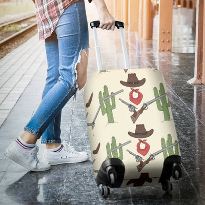 Western Cowboy Print Luggage Cover Protector