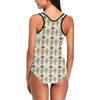 Western Cowboy Print One Piece Swimsuit-JTAMIGO.COM