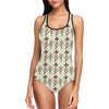 Western Cowboy Print One Piece Swimsuit-JTAMIGO.COM